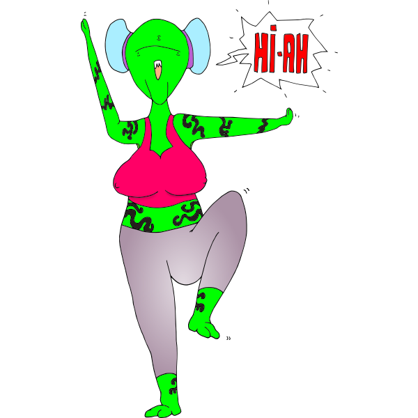 Karate Alien